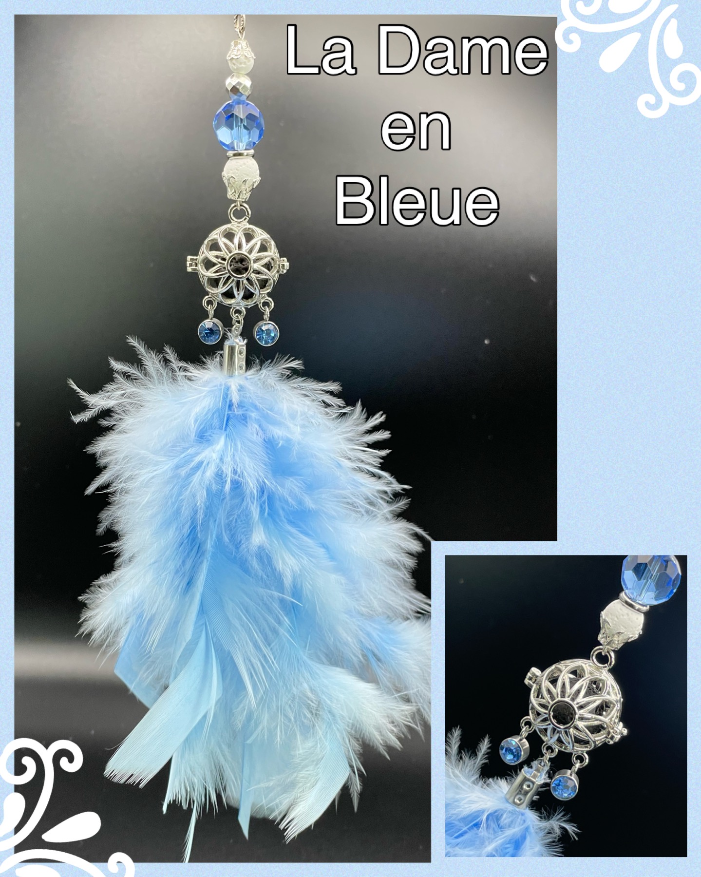 Diffuseur d'huile essentielle la dame en bleue